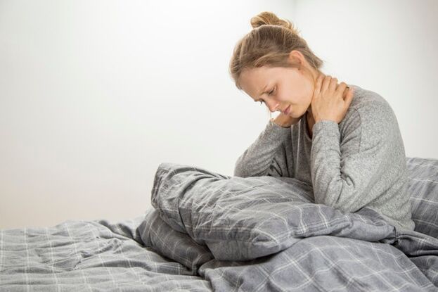 nekpijn als gevolg van cervicale osteochondrose